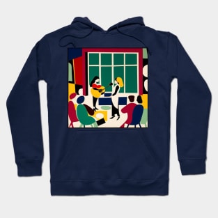 Live Music Matisse Style Graphic Hoodie